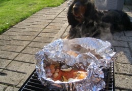 Pakketje zeevruchten op bbq