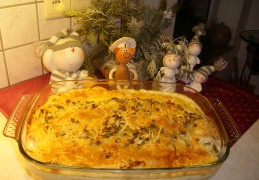 Pasta met witloof-erwten in een kaassausje