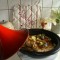 Tajine: cote à l'os de porc met groenten 