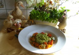 Vegetarische pasta voor Anna haar Tante