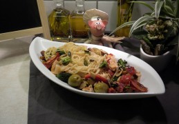Een zuiders pasta bordje