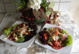 Salade met een zomers tintje