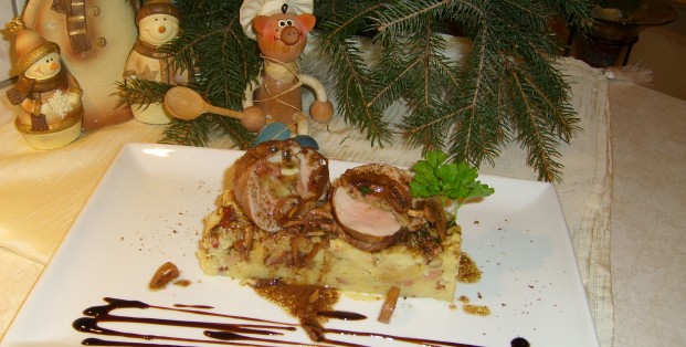 Varkenshaasjes gevuld Varkenshaasjes gevuld