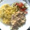 Kipfilet met Italiaanse room en tagliatella
