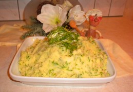 Aardappelpuree met tuinkers