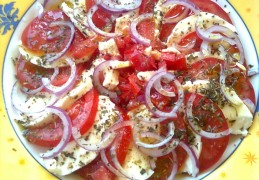Tomatensalade met mozzarella