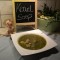 Soep : chervil soup with meatballs