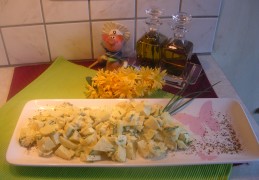 Aardappelsla met bieslook en citroenpeper