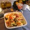 Spirelli tricolore met zuiderse groenten en chorizo ham