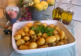 Aardappelen ...krieltjes opgebakken met peterselie