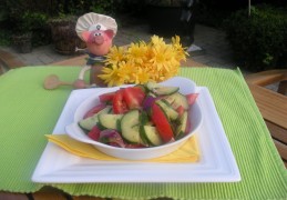 Een eenvoudig salade voor twee