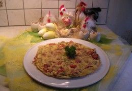 Paasomelet op zijn paasbest