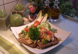Volkorentoast met overschotjes