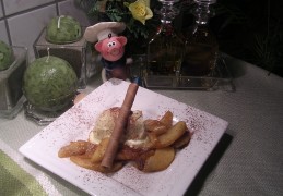 Dessert : manderijn met appel en ...