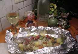 Winterse forel papillot