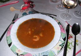 Soep : Tomaten rivierkreeften soepje met dille