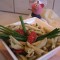 Penne met lookpasta en bladpeterselie