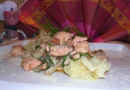 Zalm met ...en puree