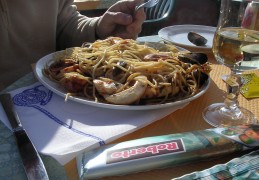 Spaghetti met zeevruchten kroatie
