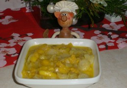 Groenten: witloofsalade met mango en truffel saus