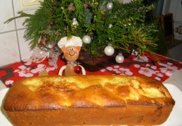 Dessert: kerstcake met ananas