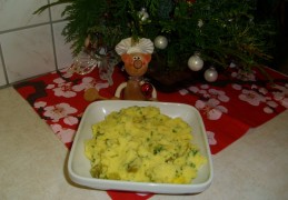 Aardappelpuree met pickels