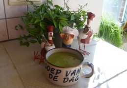Soep van de dag: groene groenten soep