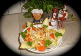 Lente salade in putje winter