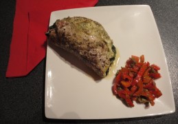 Varkensfiletlapje met raapstelen en mozzarella