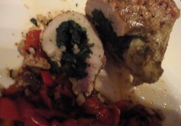 Varkensfiletlapje met raapstelen en mozzarella