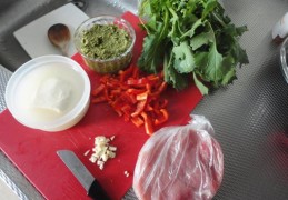 Varkensfiletlapje met raapstelen en mozzarella