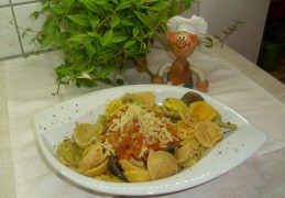 Pasta tricolore met Italiaanse vleeswaren