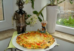 Omelet met frisse groenten