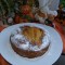 Dessert: cake met peren en ruwe rietsuiker