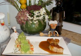 Dagschotel: varkenshaasje met natuursaus, pastinaak puree met romanescokool