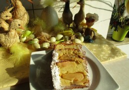 Dessert: cake met speculaas en appel en een verrassing