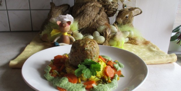 Vogelnestje op zijn paasbest