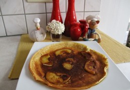 Dessert: pannenkoeken met appel