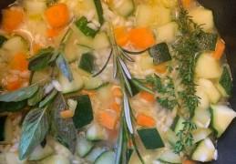 Courgette risotto voor baby's