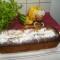 Cake met speculaas en peren beneveld met jenever