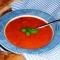 Tomatensoep met prei en basilicum (Het vinkje)