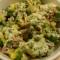Romanesco met een saus van Serranoham en knoflookkruidenroomkaas