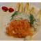 Gebakken Asperges met dille-kappertjessaus en gerookte zalm