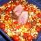 Traybake met pompoen, feta en rosbief