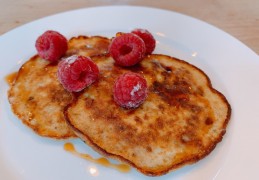 Bananenpannenkoekjes met framboos