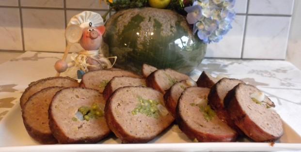 Vleesbroodje met boontjes en zilverajuintjes Vleesbroodje met boontjes en zilverajuintjes