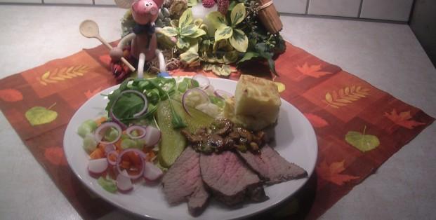 Gebakken rosbief uit de oven Gebakken rosbief uit de oven