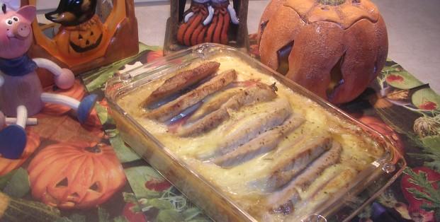 Varkenslapje met kaas en hesp