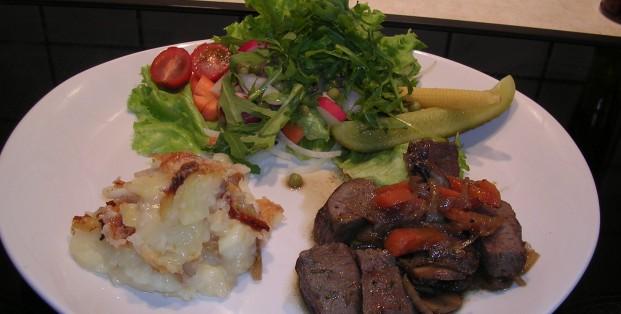 Lamsfilet met leffe bruin Lamsfilet met leffe bruin