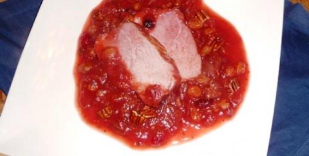 Beenham met Cranberrysaus